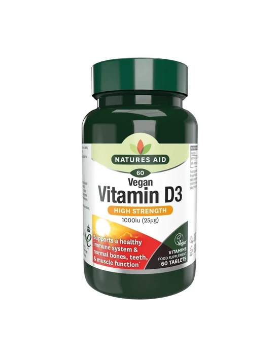 Natures Aid Vegán D3 1000NE tabletta 60db