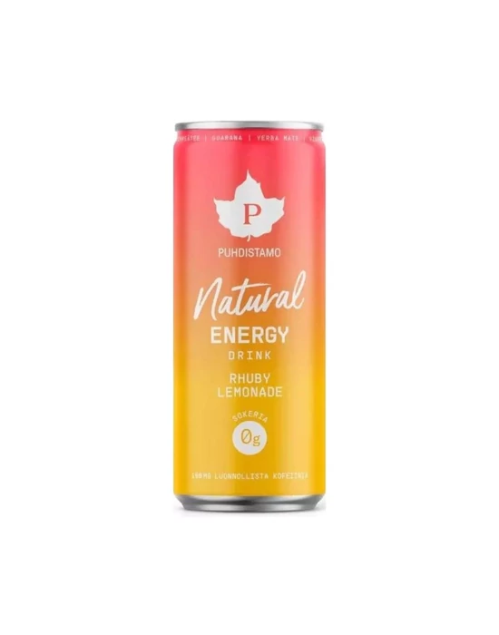 Puhdistamo Natural energy rhuby limonádé természetes energiaital 330ml