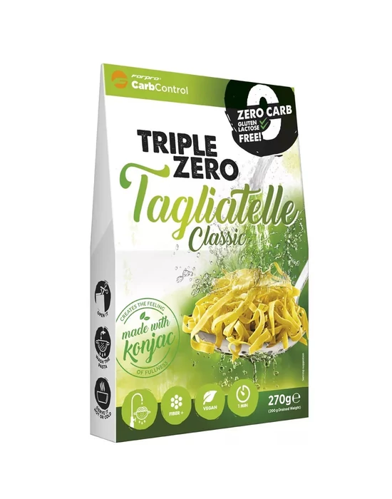 Triple Zero Szélesmetélt natúr konjac tészta 270g