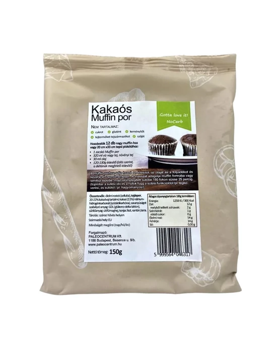 NoCarb Kakaós muffin por 150g
