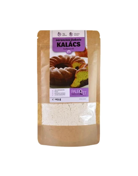 PaleoLét Kakaós-narancsos foszlós kalács lisztkeverék 123g