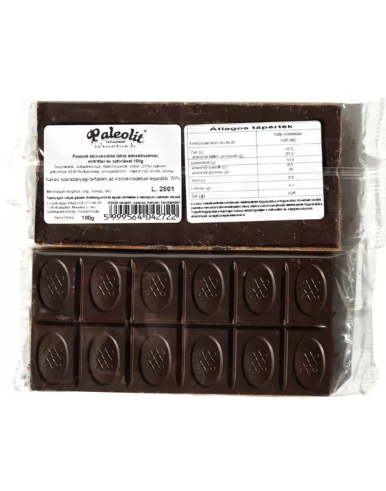 Paleolit Étcsokoládé eritrittel 100g