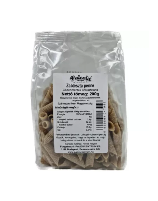 Paleolit Gluténmentes zabtészta - penne 200g