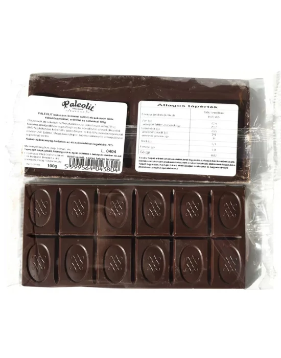 Paleolit Kókuszos étcsokoládé krémmel töltve 100g