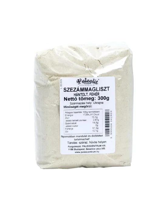 Paleolit Szezámmagliszt hántolt, fehér 300g