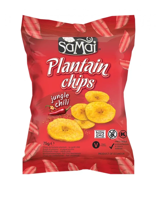 SAMAI Plantain főzőbanán chips csípős chilli 75g