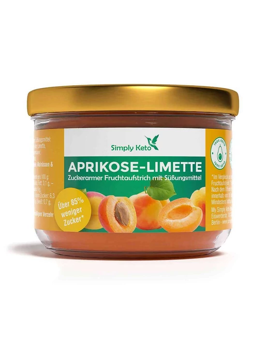 SimplyKeto sárgabarack-lime lekvár