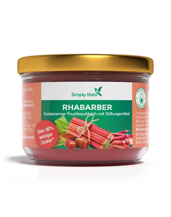 SimplyKeto rebarbarás lekvár eritrittel és steviával