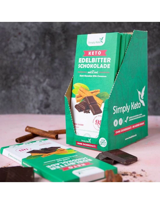 SimplyKeto étcsokoládé hozzáadott cukor nélkül