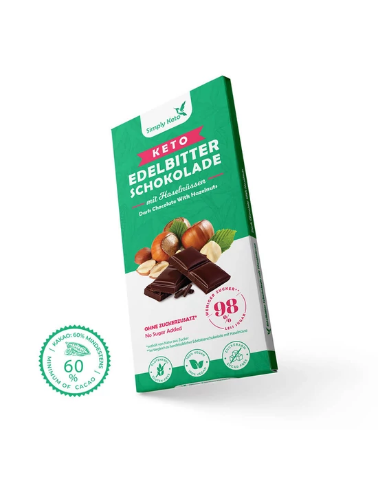 SimplyKeto mogyorós csokoládé édesítővel