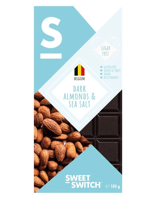Sweet Switch étcsokoládé mandulás-sós 100g