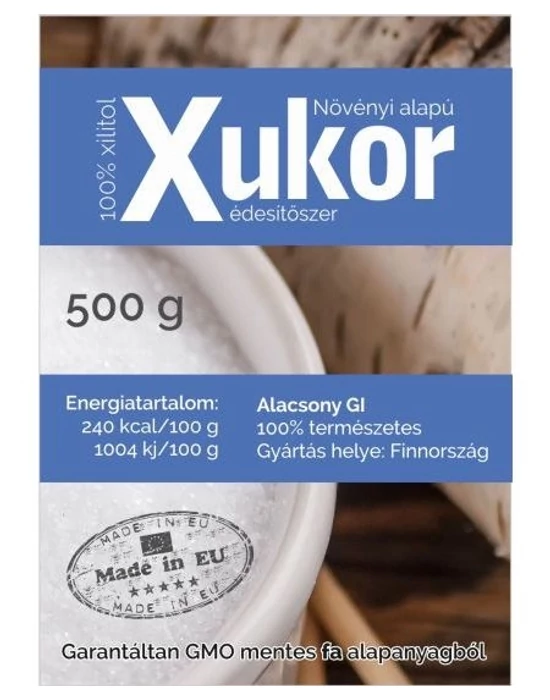 Xukor (Xilit, Nyírfacukor, Xylitol) 500g